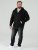D555 Cantor Kapuzensweatjacke Schwarz - Herren-sweater und -hoodies - Herren-Sweater und -Hoodies in großen Größen