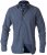 D555 Scott LS Printed Shirt Blue - Herrenhemden - Herrenhemden in großen Größen