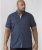 D555 Republic Short Sleeve Shirt Navy - Herrenhemden in großen Größen - Herrenhemden in großen Größen