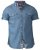 D555 Nathan Short Sleeve Shirt Blue - Herrenhemden in großen Größen - Herrenhemden in großen Größen