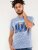 D555 Hobart LA Printed T-Shirt Blue - Herren-T-Shirts - Herren-T-Shirts in großen Größen