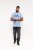 D555 Hobart LA Printed T-Shirt Blue - Herren-T-Shirts - Herren-T-Shirts in großen Größen