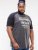 D555 Lismore Raglan Sleeve San Diego Printed T-Shirt Charcoal - Herren-T-Shirts - Herren-T-Shirts in großen Größen