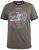 D555 Hereford Brooklyn Motorbike Printed Ringer T-Shirt Khaki - Herren-T-Shirts - Herren-T-Shirts in großen Größen