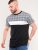 D555 Vista Couture Cut And Sew Curved Hem T-Shirt - Herren-T-Shirts - Herren-T-Shirts in großen Größen