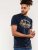 D555 Jasper Authentic Printed T-shirt Navy - Herren-T-Shirts - Herren-T-Shirts in großen Größen