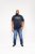 D555 Jasper Authentic Printed T-shirt Navy - Herren-T-Shirts - Herren-T-Shirts in großen Größen