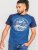 D555 Porter Raglan Sleeve Printed T-Shirt Blue - Herren-T-Shirts - Herren-T-Shirts in großen Größen