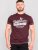D555 Wharf California Eagle Printed T-Shirt Burgundy - Herren-T-Shirts - Herren-T-Shirts in großen Größen