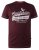 D555 Wharf California Eagle Printed T-Shirt Burgundy - Herren-T-Shirts - Herren-T-Shirts in großen Größen