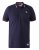 D555 Sloane Polo Shirt With Chest Embroidery Navy - Polo-shirts für herren - Polo-Shirts für Herren in großen Größen