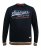 D555 Marlow Printed Crew Neck Sweatshirt Navy - Herren-sweater und -hoodies - Herren-Sweater und -Hoodies in großen Größen