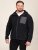 D555 Damien Micro Fleece Zip Through Hoody Schwarz/Grau - Herren-sweater und -hoodies - Herren-Sweater und -Hoodies in großen Größen