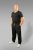 20 Nodi Long Leg Sports Pants in Combed Cotton Jersey Black - Jogginghosen für herren - Jogginghosen für Herren in großen Größen