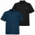 JP1880 704317 Poloshirt Doppelpack Mittelblau - Polo-shirts für herren - Polo-Shirts für Herren in großen Größen