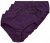 Ulla Popken 710201 Slips 5er-Pack Aubergine - Slips - 