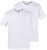 JP1880 711318 T-Shirt mit V-Ausschnitt Doppelpack Weiß - Herren-T-Shirts - Herren-T-Shirts in großen Größen