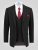 D555 Ted Anzugsakko Schwarz - Herrenanzüge und -blazer - Herrenanzüge und -blazer in großen Größen
