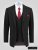 D555 Ted Anzugsakko Schwarz - Herrenanzüge und -blazer - Herrenanzüge und -blazer in großen Größen