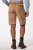 JP1880 Premium Goat Suede Staghorn Embroidery Shorts Leather Brown - JP1880 - JP1880 Große Größen für Herren