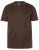 JP1880 Henley Basic T-Shirt with Buttons Brown - Herren-T-Shirts - Herren-T-Shirts in großen Größen