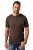 JP1880 Henley Basic T-Shirt with Buttons Brown - Herren-T-Shirts - Herren-T-Shirts in großen Größen