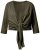 Ulla Popken 794514 Jersey-Bolero zum Knoten Dunkelgrün - Boleros - 