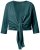Ulla Popken 794514 Jersey-Bolero zum Knoten Petrol - Boleros - 