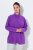 Ulla Popken 796970 Leichte Fleecejacke Dunkellila - Fleecekleidung - 