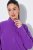 Ulla Popken 796970 Leichte Fleecejacke Dunkellila - Fleecekleidung - 