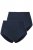 Ulla Popken 800279 Gestreifte Slips 2er-Pack Dunkelblau - Slips - 