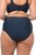 Ulla Popken 800279 Gestreifte Slips 2er-Pack Dunkelblau - Slips - 