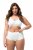 Ulla Popken 800279 Gestreifte Slips 2er-Pack Weiß - Slips - 