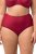 Ulla Popken 800279 Gestreifte Slips 2er-Pack Weinrot - Slips - 