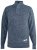 D555 Wilmington Zipper And Button Neck Sweater Blue - Herren-Sweater und -Hoodies in großen Größen - Herren-Sweater und -Hoodies in großen Größen