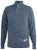 D555 Wilmington Zipper And Button Neck Sweater Blue - Herren-sweater und -hoodies - Herren-Sweater und -Hoodies in großen Größen