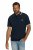JP1880 802789 Poloshirt mit weißem Kontrastkragen Dunkelblau - Polo-shirts für herren - Polo-Shirts für Herren in großen Größen