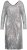 Ulla Popken 804863 Paillettenkleid mit V-Ausschnitt Silber - Abendkleider - Abendkleider für Damen in großen Größen