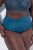 Ulla Popken 809385 Shaping-Slip mit Spitze Petrol - Shapewear - 