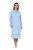 Ulla Popken 810581 Nachthemd mit Spitze Hellblau - Nachthemden - 