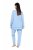 Ulla Popken 810592 Pyjama mit Spitze Hellblau - Pyjama/Loungewear - 