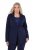 Ulla Popken 812754 Jerseyblazer aus Punto di Roma Dunkelblau - Blazer - Blazer für Frauen in Großgrößen
