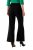 Ulla Popken 813306 Weite Anzughose mit Gummibund Schwarz - Stoffhosen - Weite Stoffhosen für Damen