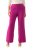 Ulla Popken 813306 Weite Anzughose mit Gummibund Magenta - Stoffhosen - Weite Stoffhosen für Damen