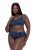 Ulla Popken 815268 Gestreifte Slips Dunkelblau - Slips - 