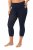 Ulla Popken 815580 3/4-Strumpfleggings mit Oberschenkelschutz 80 den Dunkelblau - Strumpfhosen & Socken - 