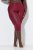 Ulla Popken 815580 3/4-Strumpfleggings mit Oberschenkelschutz 80 den Rot - Strumpfhosen & Socken - 