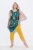 Ulla Popken 815580 3/4-Strumpfleggings mit Oberschenkelschutz 80 den Senfgelb - Strumpfhosen & Socken - 