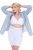 Ulla Popken 816440 Shaping-Shorts mit hoher Taille Weiß - Shapewear - 