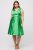 Ulla Popken 817135 Abendkleid in A-Linie mit V-Ausschnitt Grün - Abendkleider - Abendkleider für Damen in großen Größen